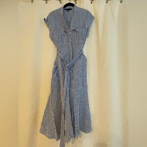 White House Black Market Seersucker Dress 16